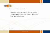 Environmental Markets: Opportunities and Risks for BusinessIn response, markets and payments for environmental services are emerging. These markets are growing in the same way that