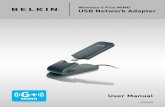 Belkin - Wireless G Plus MIMO USB Network AdapterThank you for purchasing the Belkin Wireless G Plus MIMO USB Network Adapter (the Adapter). Now you can take advantage of this great