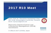 Thavatchai Tayjasanant - 2017-2018 ECIM R10 Meet - IEEE...communication among members of R10 and the whole IEEE members Projects / Tasks 1. Renew R10 web host 2. Revamp and improve