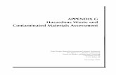 APPENDIX G Hazardous Waste and Contaminated Materials ... · APPENDIX G Hazardous Waste and Contaminated Materials Assessment: Supplemental Information Final Design Report/Environmental