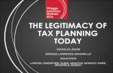 THE LEGITIMACY OF TAX PLANNING TODAY - STEP...THE LEGITIMACY OF TAX PLANNING IN TODAY’S WORLD-Governments continue to blur the distinction between tax avoidance & tax evasion -Tax