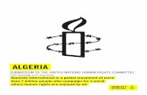 Algeria: Submission to the United Nations Human Rights ... · ALGERIA SUBMISSION TO THE UNITED NATIONS HUMAN RIGHTS COMMITTEE 123RD SESSION, 2-27 JULY 2018 Amnesty International 6