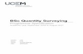 BSc Quantity Surveying - University College of Estate ... · BSc (Hons) Quantity Surveying Programme Specification Page 5 of 21 UCEM 28/04/2016 v2.00 Building construction and surveying