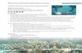 Measuring coral health using transect surveys TEACHER ... · • The distance along the transect line between measurements can vary depending on coral cover. If there is no coral
