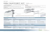 RRU SUPPORT KIT - E-Tech Components · PDF file RRU SUPPORT KIT. THE RRU SUPPORT KIT. is designed for installation of one RRU unit perpendicular to the mounting tube with possibility