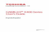 CAMILEO® X400 Series User’s Guidestatic.highspeedbackbone.net/pdf/Toshiba CAMILEO... · 4 5.375 x 8.375 ver 2.3 About the battery Use only batteries recommended by TOSHIBA as replacements.
