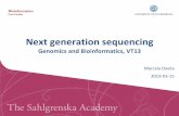 Bioinformatics - Göteborgs universitetbio.lundberg.gu.se/courses/vt13/sequencing_exome_MD...coding regions UAG GGU ACU * G T SpliceUTRs sites/branch site Coding regions Genome (3GB)