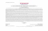 TESCO PLC (1) TESCO CORPORATE TREASURY SERVICES PLC · 1 OFFERING CIRCULAR TESCO TESCO PLC (incorporated with limited liability in England with registered number 00445790) TESCO CORPORATE
