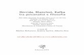 Derrida, Blanchot, Kafka tra psicanalisi e filosofiaedizioniets.com/Priv_File_Libro/2888.pdf6 Derrida, Blanchot, Kafka tra psicanalisi e filosofiauna conversazione, a questo strano