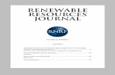 RENEWABLE RESOURCES JOURNAL · 2019-02-27 · Volume 33 Number 2 Renewable Resources Journal 3 Civil Engineering Sectors Following are reviews of the traditional infrastructure sectors
