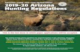 ARIZONA GAME AND FISH DEPARTMENT 2019-20 Arizona … · has redesigned its big game hunt permit-tags and the Hunter Harvest Question-naire is now included on your hunt permit-tag.