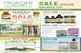 SALE Catalog - Frontier Co-opdaddy.frontiercoop.com/documents/FrontierMonthlySaleCatalog-2014-11.pdf · SALE Catalog Your guide to new products, special savings and closeout deals.