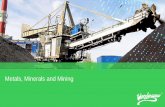Metals, Minerals and Mining - Wonderware Finland · Industry: Metals, Minerals and Mining “By closely monitoring and managing what we use, reorder activities, and parts and materials
