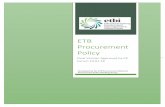 ETB Procurement Policy - ddletb.ie · is Government policy that public bodies, where possible, should make use of central procurement frameworks and contracts that are put in place