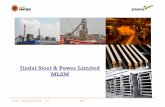 Jindal Steel & Power Limited MLSMrmoc.tksranchi.in/rmoc52/Presentations/JSPL raigarh.pdf · UB 203X133, UB254X146, UB305X165, UC 152X152, UC203X203, Parallel Flange Beams and columns