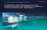 Analytical Methodology for the Determination of Radium ... · Analytical Methodology for the Determination of Radium Isotopes in Environmental Samples INTERNATIONAL ATOMIC ENERGY