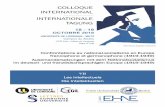 COLLOQUE INTERNATIONAL INTERNATIONALE TAGUNG · 2018-10-16 · 4 Joël Mouric Une catastrophe pour l’Europe» : Raymond Aron face au national-socialisme 1930- 1955. La confrontation