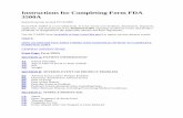 Instructions for Completing Form FDA 3500A...Instructions for Completing Form FDA 3500A Instructions last revised 07/13/2009 Form FDA 3500A is a two-sided form. It is for use by user