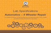 Lab Specifications 4 Wheeler - Ministry of Skill ...msde.gov.in/assets/images/lab guidelines/Lab-Specifications_4-Wheeler.pdfRatio 1. 4 Wheeler Service Technician – Level 4 2. AC