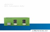 devolo BPL Modem MV · The BPL Modem MV is intended for installation on the DI N rail. The device is intended for blackout-safe operation using a (network buffered) 24V DC nominal
