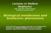 Biological membranes and bioelectric phenomena potentials-18.pdf · Biological membranes and bioelectric phenomena A part of this lecture was prepared on the basis of a presentation
