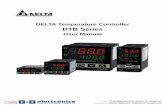 DELTA Temperature Controller - DTB Series - Manual · 2016-08-01 · 4~20mA Analog Input 16 -999 ~ 9999 ... indicates 0mA and 9999 indicates 20mA. If change the input range to 0 ~