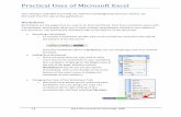 Practical Uses of Microsoft Excel · 2018-08-15 · Practical Uses of Microsoft Excel 1 EM-S ISD Instructional Technology, 2008 This training is intended to provide you with the knowledge