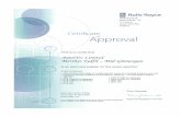 Rolls Royce 2009 AmniTec - United FlexibleRolls-Royce plc Mail Code ML - 67 P O Box 31 Derby DE-24 8BJ England Certificate of Approval his is to certify that AmniTec Limited Merthyr