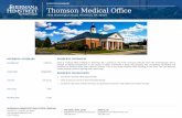 EXECUTIVE SUMMARY Thomson Medical Office...SHERMAN & HEMSTREET REAL ESTATE COMPANY 624 Ellis St. , Augusta, GA 30901 shermanandhemstreet.com 706.722.8334 JOE EDGE, SIOR, CCIM JANE