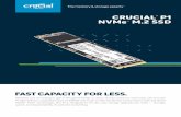 Crucial P1 NVMe M.2 SSD Product Flyer (EN) · P1 SSD delivers. Capacities start at 500GB and scale to 1TB. Accelerate performance with the latest NVMe™ PCIe® technology. The P1