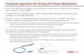 Proposed Approach for Driving EO Phase Modulators · 2016-11-18 · 1 Proposed Approach for Driving EO Phase Modulators • Electro-optic (EO) phase modulators, such as the fiber-coupled