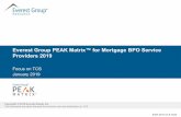 Everest Group PEAK Matrix™ for Mortgage BPO Service ... · mortgage BPO experience and capabilities and includes: TCS’ position on the mortgage BPO PEAK Matrix Detailed mortgage