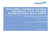 Penalty notice under section 110 of the Enterprise Act 2002 · Anticipated acquisition by AL-KO Kober Holdings Limited of Bankside Patterson Limited Notice of a penalty pursuant to