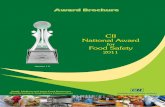 CII National Award Food Safetyface-cii.in/sites/default/files/award_broc_v_1_5.pdf · 2011-12-15 · eighties. In the year 1994, CII and the EXIM Bank of India jointly established