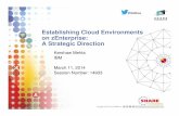 Establishing Cloud Environments on zEnterprise: A ... · Establishing Cloud Environments on zEnterprise: A Strategic Direction Kershaw Mehta IBM March 11, 2014 ... “Shared everything”