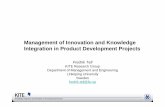 Management of Innovation and Knowledge Integration in Product Development Projectsdimetic.dime-eu.org/dimetic_files/Tell DIMETIC Product... · 2010-11-25 · Management of Innovation
