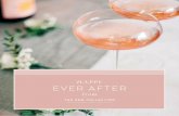 HAPPY EVER AFTER · or premium beer on arrival 3 x canapés on arrival Seasonal three-course menu Half a bottle of house wine during dinner A glass of prosecco during the toasts Half