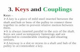 3. Keys and Couplingsmitpolytechnic.ac.in/.../DME/UNIT03.2KeysandCouplings.pdf · 2018-04-20 · Split Muff Coupling •It is also known as split muff coupling. •In this case, the