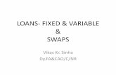 LOANS- FIXED & VARIABLE SWAPS - IRAS Times · LOANS – FIXED & VARIABLE Interest rates attached to a variable rate loan are dictated by the wider economic situation, and may rise