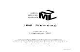 UML Summary - klevas.mif.vu.ltplukas/resources/UML/UML_1.1/UML11_Summary.pdf · 2.3 Prior to Industry Convergence ... The Unified Modeling Language (UML) is a language for specifying,