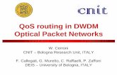 QoS routing in DWDM Optical Packet Networksqofis.ccaba.upc.edu/pdf/Cerroni.pdf · QoS routing in DWDM Optical Packet Networks W. Cerroni CNIT – Bologna Research Unit, ITALY F. Callegati,