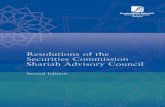 Resolutions of the Securities Commission Shariah …...Resolutions of the Securities Commission Shariah Advisory Council viii on whether it occurred in a different environment, background,
