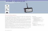 STAR MODEM™ Star System Datasheet.pdf · STAR MODEM™ Applications The new STAR Modem™ is an industrial radio modem that enables wireless Features ...