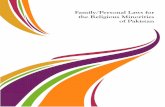 Family/Personal Laws for the Religious Minorities of Pakistan principles -english (1).pdf · This research study analyzes the different personal laws of minorities in Pakistan and