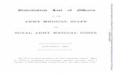 ROYAL ARMY MEDICAL CORPS.ROYAL ARMY MEDICAL CORPS. JANUARY, 1907. [This List is prepared according to the latest information received. Officers are invited to communicate any particulars