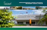 HINCHINBROOK SHIRE COUNCIL BUDGET 2017/2018 · Depreciation NDRRA Related Finance Costs Net Result Operating Result (A-B) NDRRA related 2017/18 Grant received in advance Sales contracts