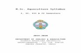 M · Web viewM.Sc. Aquaculture Syllabus I, II, III & IV Semesters 2019-2020 DEPARTMENT OF ZOOLOGY & AQUACULTURE ACHARYA NAGARJUNA UNIVERSITY NAGARJUNANAGAR – 522 510, GUNTUR The