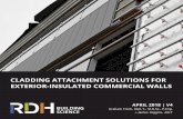 CLADDING ATTACHMENT SOLUTIONS FOR EXTERIOR … · 2019-07-22 · Æ Details for attachment of cladding at corners, returns, and penetrations Æ Ease of installation for the cladding