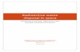 Radioactive waste disposal in space Activity/Study Groups/SG Commission 3/sg321... · TG - thermoelectric generator FS - feasibility study NPS - nuclear power source ... The project