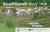 Urban Bushland Council celebrates 25 years · by Kate Brown, Grazyna Paczkowska and Meegan Sheehan Urban Nature’s work restoring the fringing vegetation along the Serpentine River
